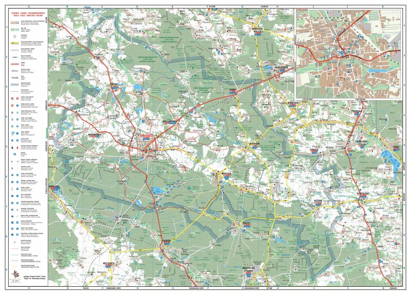 Mapa powiatu lublieckiego
