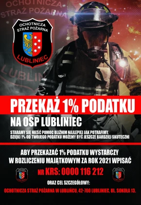 Przekaż 1% podatku na OSP Lubliniec