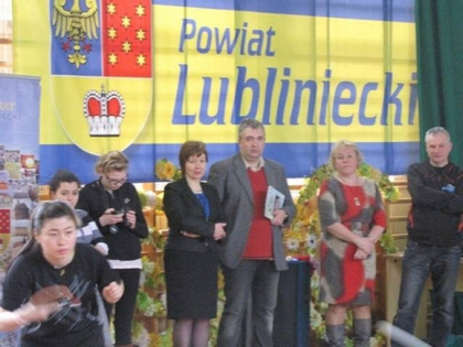 Wielki turniej tenisa stołowego 9 marca 2012r. IV integracyjny turniej tenisa stołowego o puchar Starosty Lublinieckiego