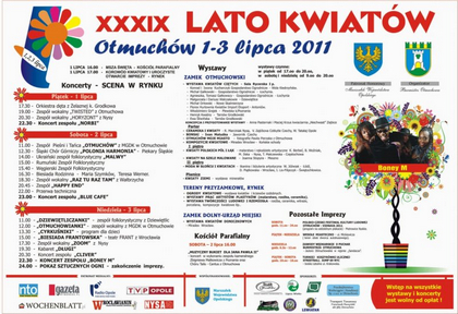 Lato kwiatów w Otmuchowie - 1-3 lipiec 2011