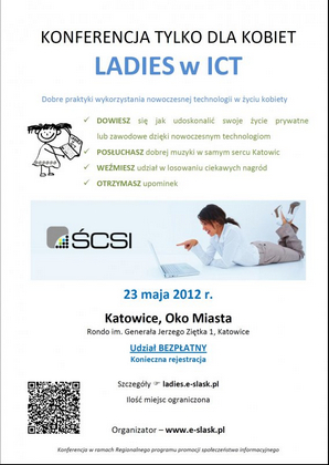 Konferencja tylko dla kobiet 'Ladies w ICT'