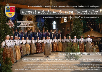 Zapraszamy na koncert Kolęd i Pastorałek 'Święta Noc'