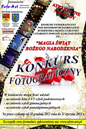 Konkurs fotograficzny - Magia Świąt Bożego Narodzenia