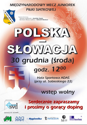 Miedzynarodowy Mecz Juniorek Piłki Siatkowej