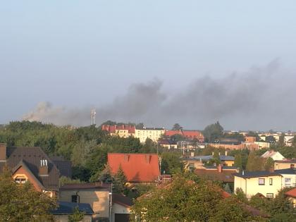 Pożar w budynku Zespołu Szkół im. św. Edyty Stein w Lublińcu