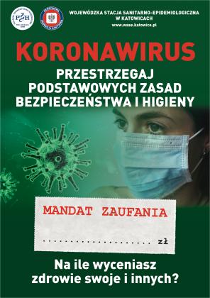Akcja informacyjno-edukacyjna „Koronawirus. Przestrzegaj podstawowych zasad bezpieczeństwa i higieny”