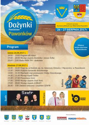 Dożynki Powiatowe Pawonków 26-27 sierpnia 2017r.