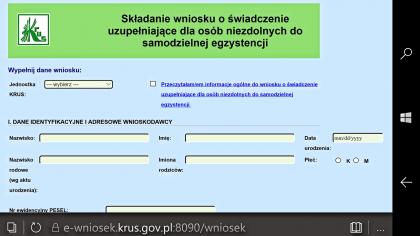 KRUS udostępnił eWniosek – można złożyć elektroniczny wniosek o świadczenie bez wychodzenia z domu