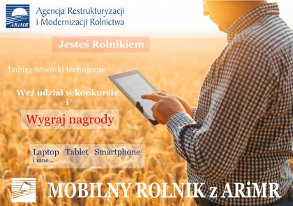 ARiMR: „Mobilny Rolnik z ARiMR” zapraszamy do wzięcia udziału w konkursie